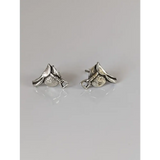 Silver Steed Silver Saddle Stud Earrings 