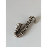 Silver steed saxophone silver pendant shaped like a silver pendant with intricate detailing and polished finish