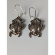 Silver Steed Scarab Dropped Earrings Earrings