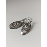 Silver Steed Shield Dropped Earrings Earrings