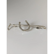 Silver Steed Shoe & Cane Silver Brooch / Stock Tie Pin Cane Brooches