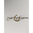 Silver Steed Shoe & Cane Gold Brooch / Stock Tie Pin Right Brooches