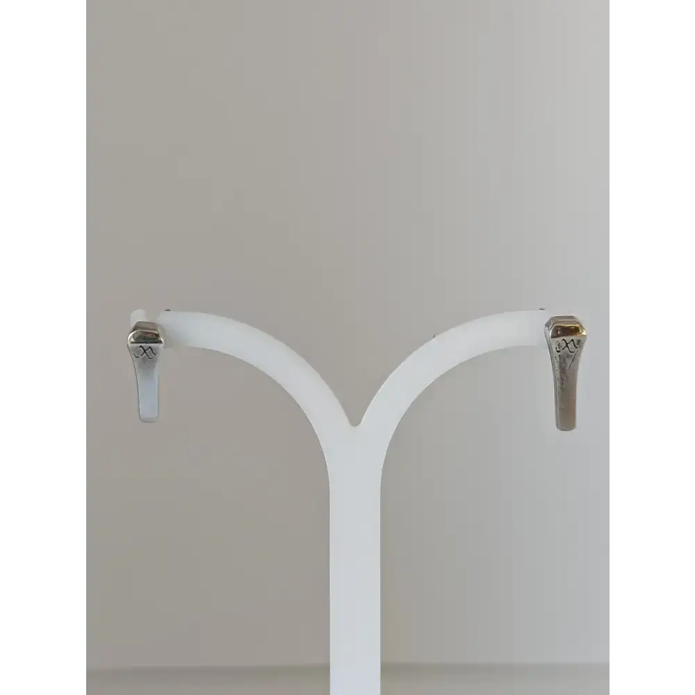 Silver Steed Short Hoof Nail Stud Earrings Earrings