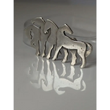 Silver Steed Signature Silver Herd Silver Brooch / Stock Tie Pin Brooches
