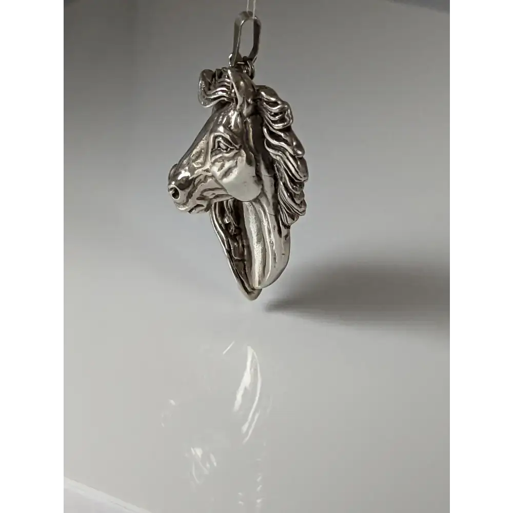 Silver Steed Signature Horse head Pendant pendant