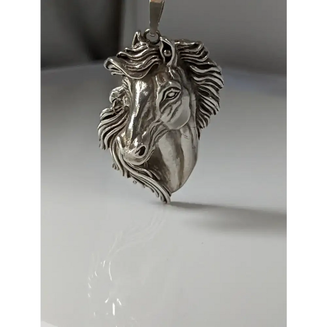 Silver Steed Signature Horse head Pendant pendant