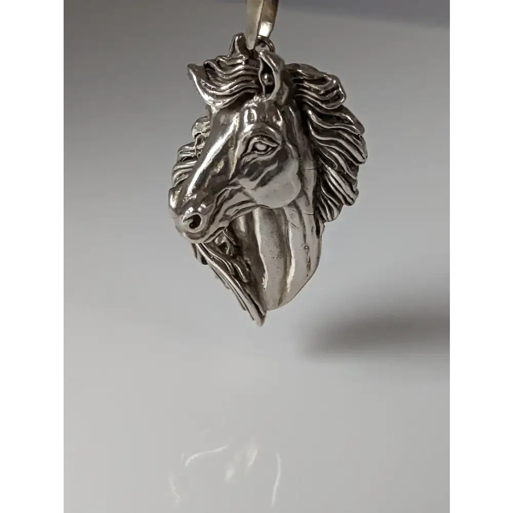 Silver Steed Signature Horse head Pendant pendant