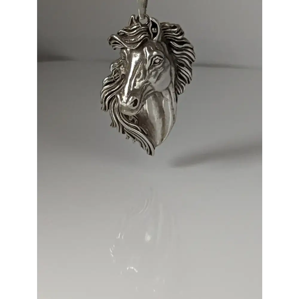 Silver Steed Signature Horse head Pendant pendant