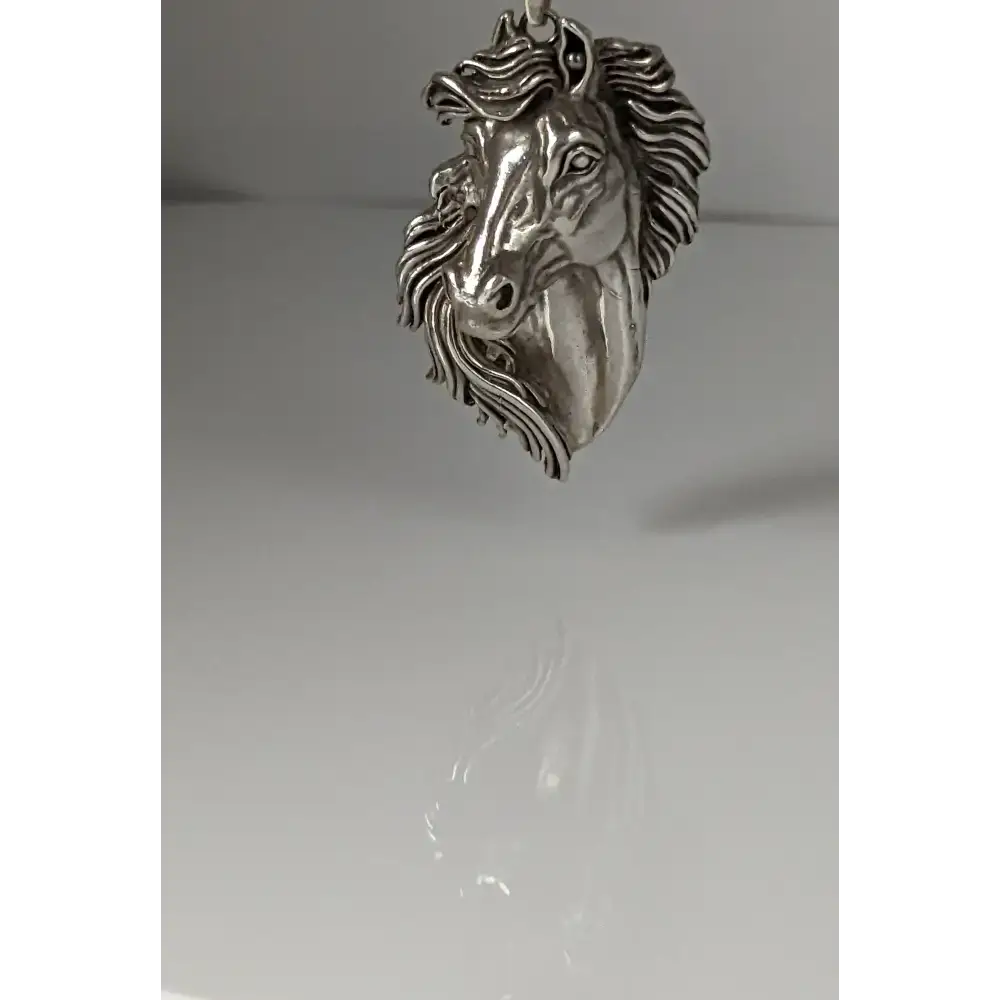 Silver Steed Signature Horse head Pendant pendant