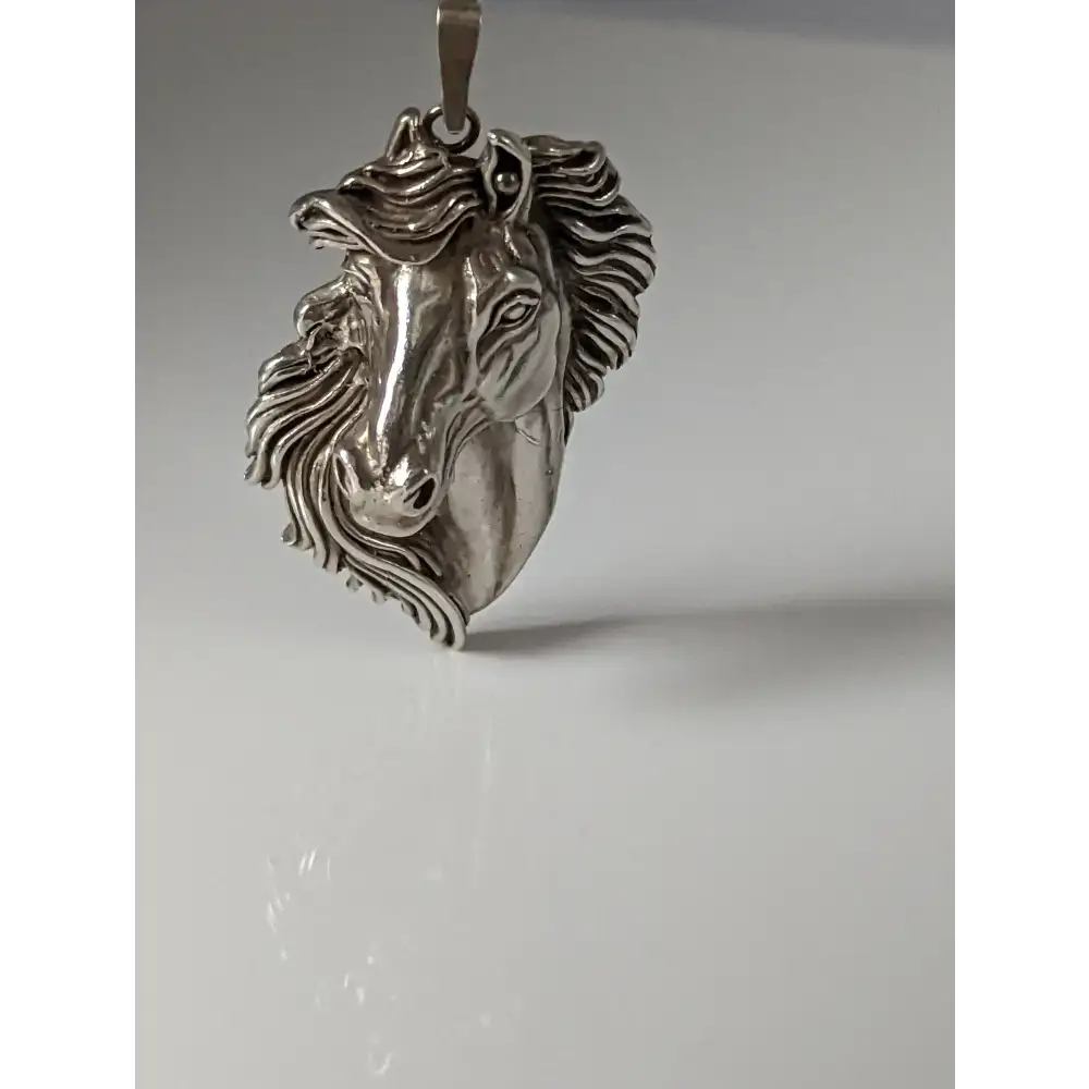 Silver Steed Signature Horse head Pendant pendant
