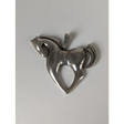 Silver Steed Simple Large Horse Silver Pendant Pendant