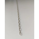 Silver steed slim link silver bracelet with silver-toned rectangular links for a sleek stylish look
