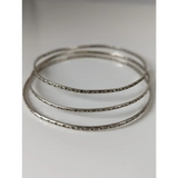 Silver Steed Slim Vine Silver Bangle Bracelets