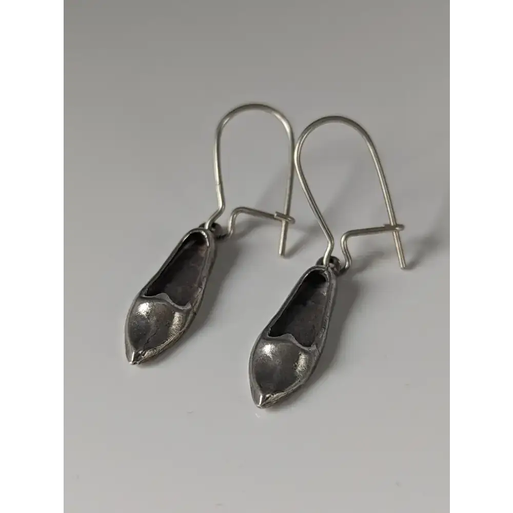 Silver Steed Slipper Silver Dropped Earrings Earrings