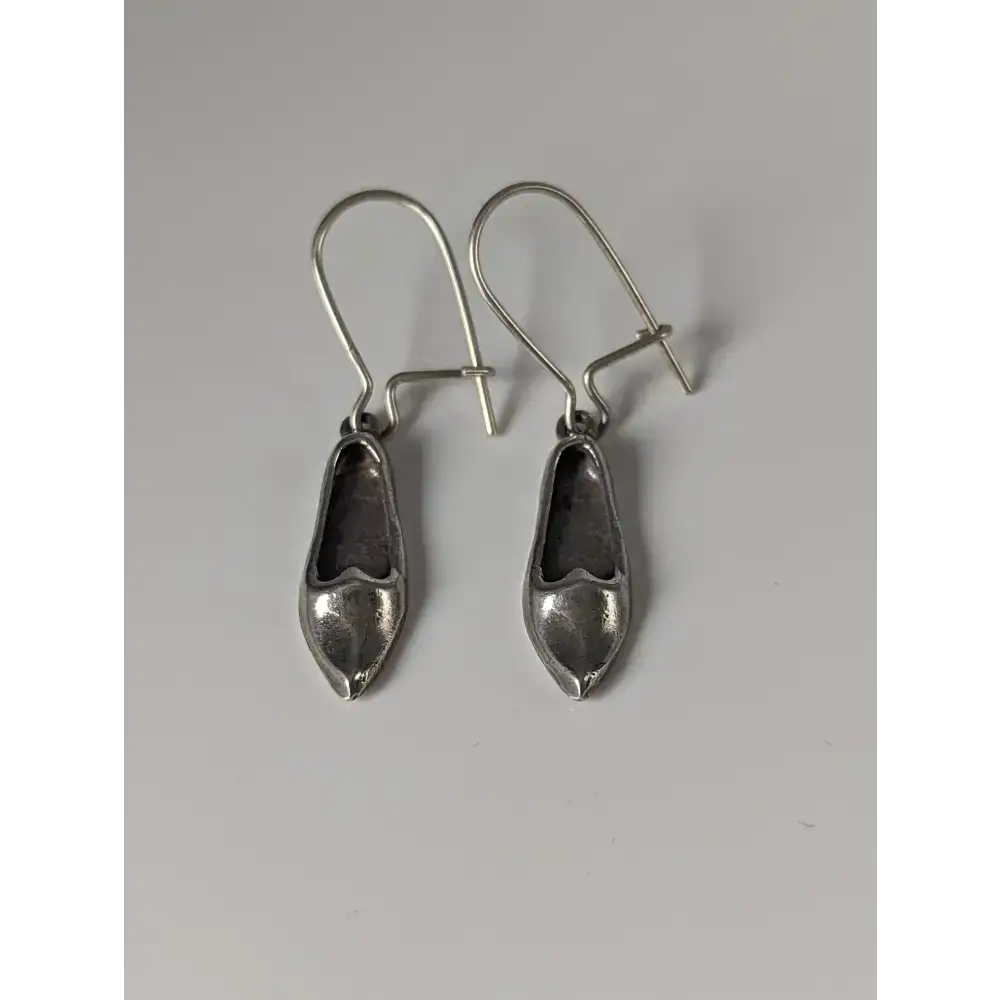 Silver Steed Slipper Silver Dropped Earrings Earrings