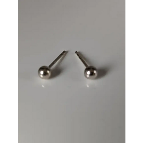 Silver Steed Small Ball Stud Earrings Earrings