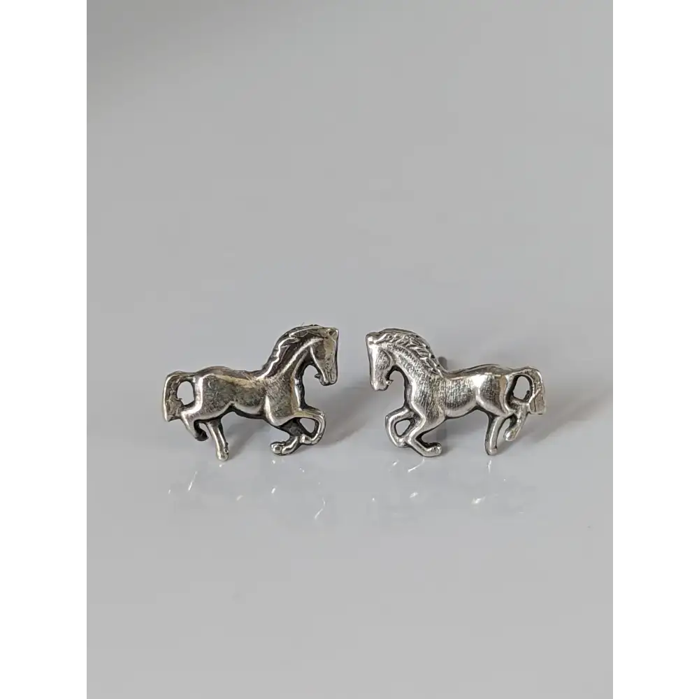 Silver Steed Small Silver Horse Stud Earrings 2 Earrings