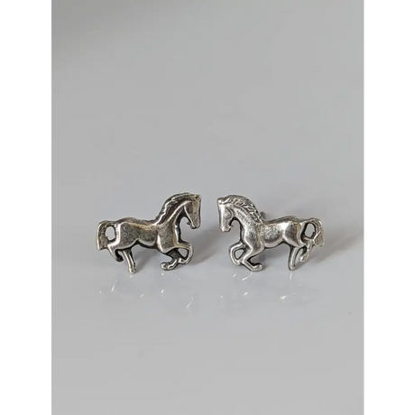 Silver Steed Small Silver Horse Stud Earrings 2 Earrings