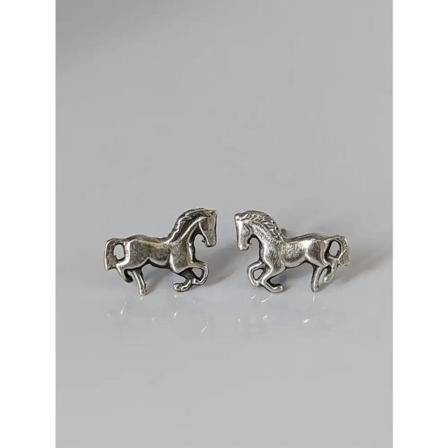 Silver Steed Small Silver Horse Stud Earrings 2 Earrings