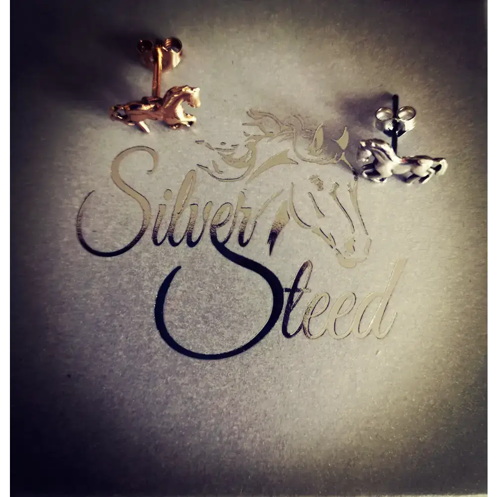 Silver Steed Small Silver Horse Stud Earrings 2 Earrings