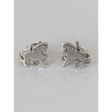 Silver Steed Small Silver Horse Studs Earrings