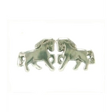 Silver Steed Small Silver Horse Studs Earrings