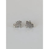 Silver steed small silver horse stud earrings with minimalist design perfect for everyday wear