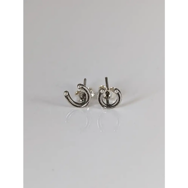 Silver Steed Small Horseshoe Stud Earrings 1 Earrings