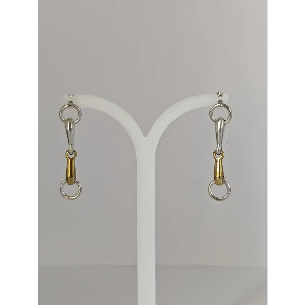 Silver Steed Snaffle Bit Stud Earrings Silver Earrings