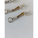 Silver Steed Snaffle Bit Stud Earrings Silver Earrings