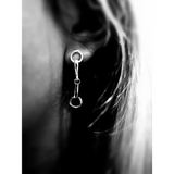 Silver Steed Snaffle Bit Stud Earrings Silver Earrings