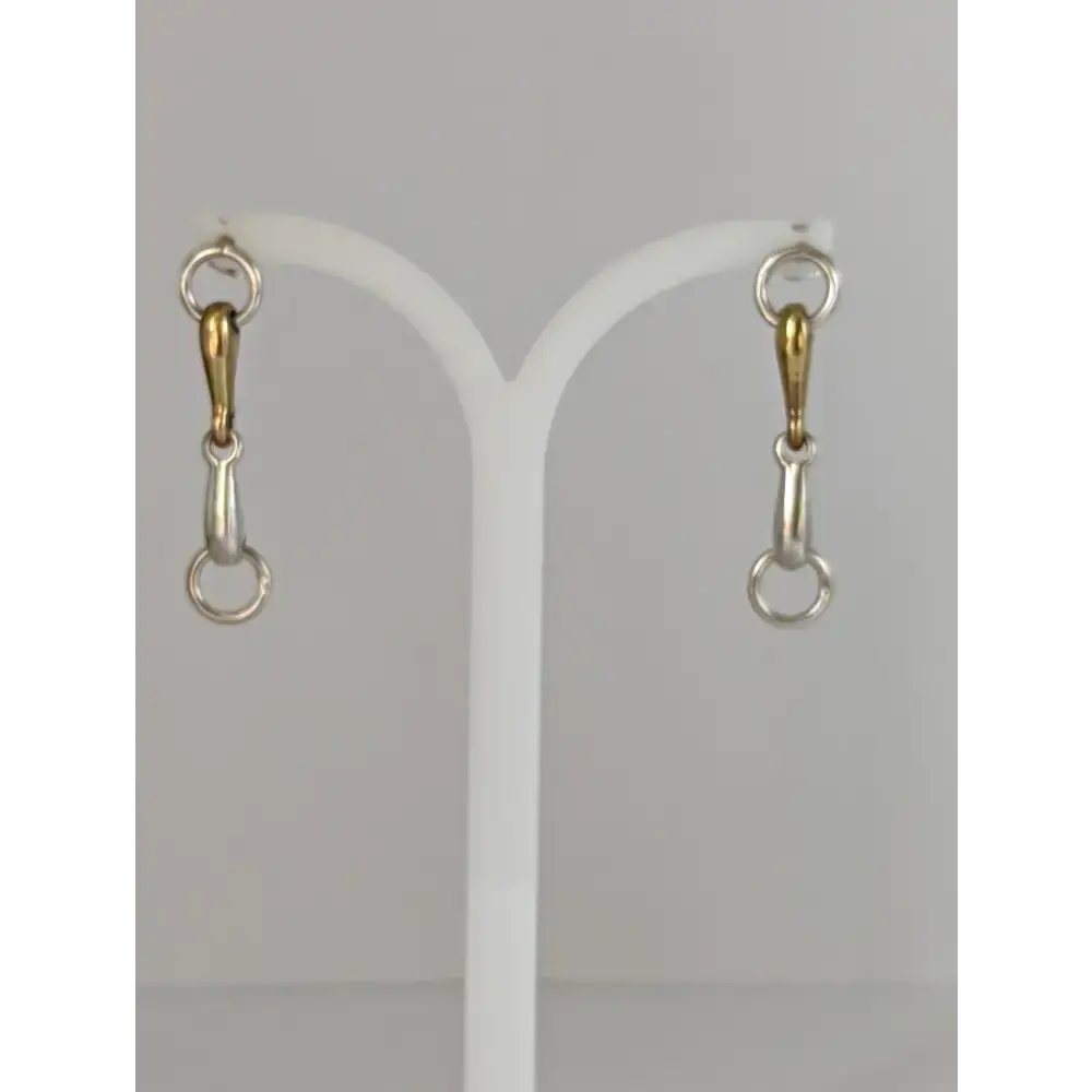 Silver Steed Snaffle Bit Stud Earrings Silver Earrings