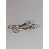 Silver Steed Snaffle Bit Stud Earrings Silver Earrings