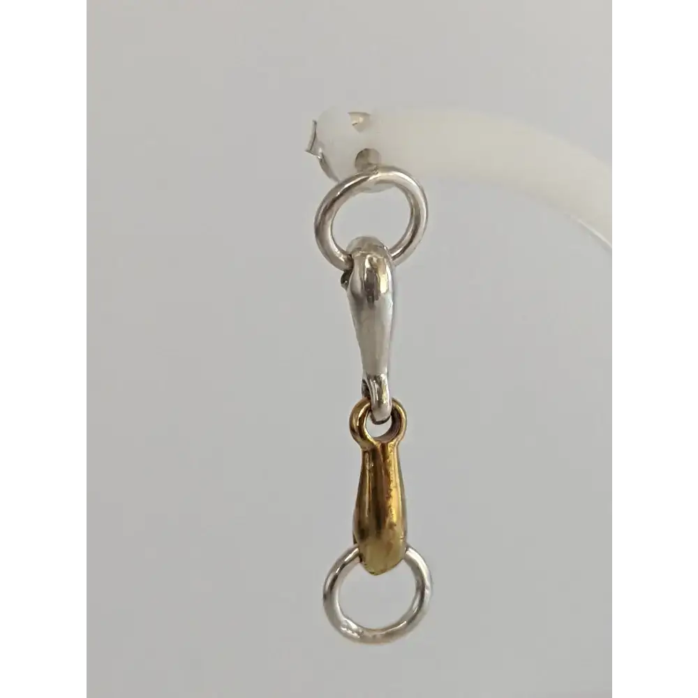 Silver Steed Snaffle Bit Stud Earrings Silver Earrings