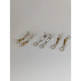 Silver steed snaffle bit stud earrings in silver and gold-toned sterling silver bit earrings with minimalist design