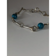 Silver Steed Snaffle Bracelet with Turquoise Beads Bracelet Bracelets