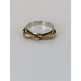 Silver Steed Snaffle on a Silver Band M Brass Rings