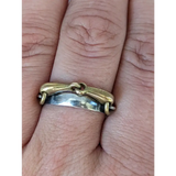 Silver Steed Snaffle on a Silver Band M Brass Rings