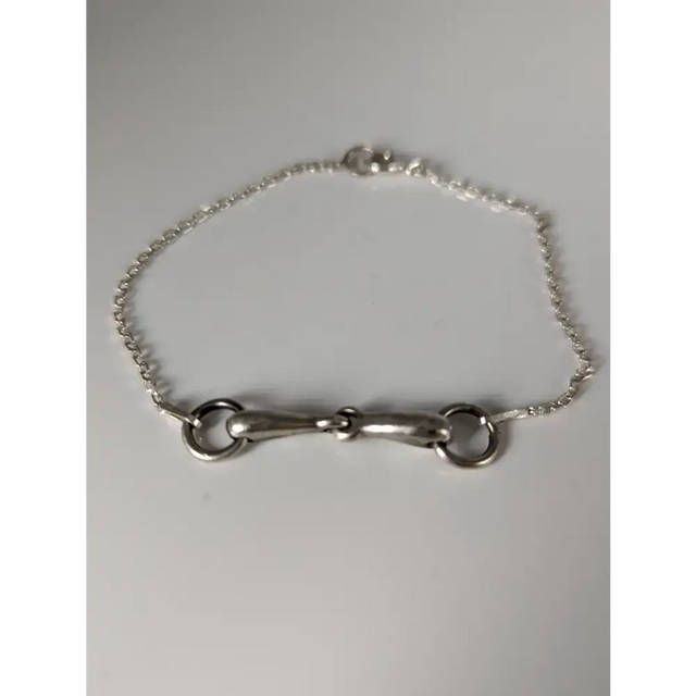 Silver Steed Snaffle on a Chain Delicate Bracelet 16.5cm Silver Bracelets