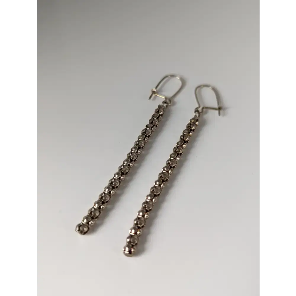 Silver Steed Snake Chain Dropped Earrings Earrings