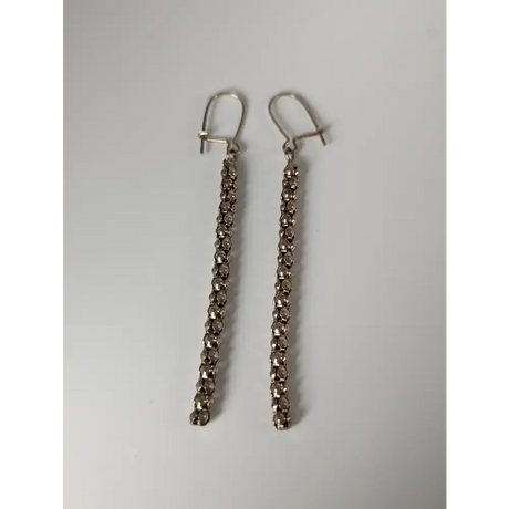 Silver Steed Snake Chain Dropped Earrings Earrings