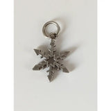 Silver steed snowflake silver pendant featuring a sterling silver snowflake silver pendant with pointed arms and ring