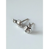 Silver Steed Spotted Ladybird Stud Earrings Earrings