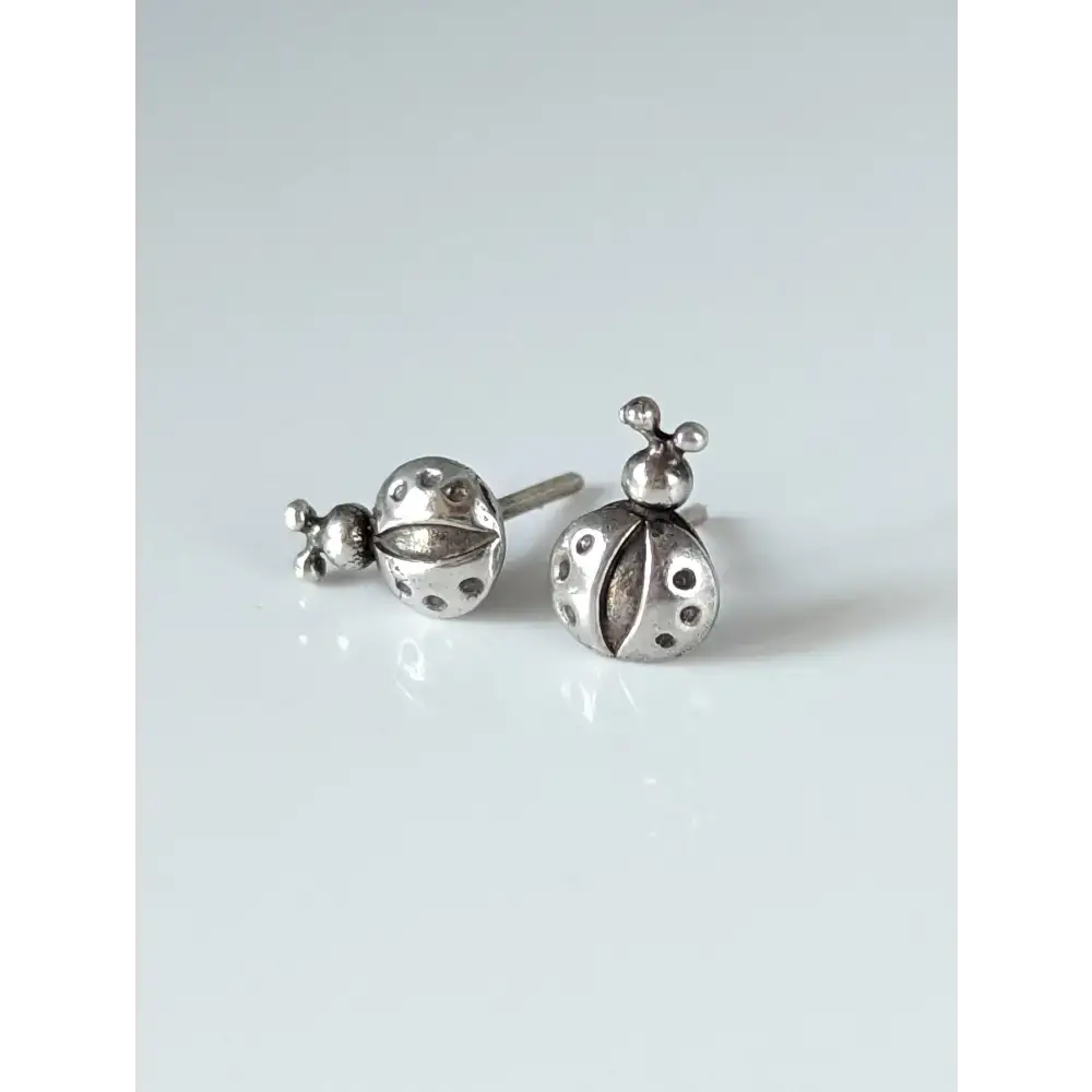 Silver Steed Spotted Ladybird Stud Earrings Earrings