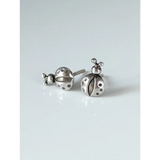 Silver Steed Spotted Ladybird Stud Earrings Earrings