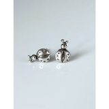 Silver Steed Spotted Ladybird Stud Earrings Earrings