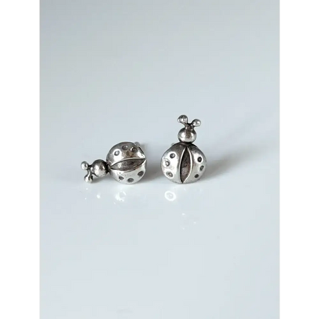 Silver Steed Spotted Ladybird Stud Earrings Earrings