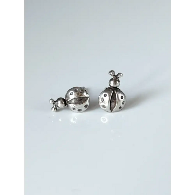 Silver Steed Spotted Ladybird Stud Earrings Earrings