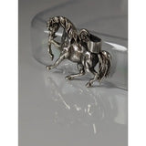 Silver steed stallion silver pendant with intricate detailing and polished metallic finish in silver pendant design