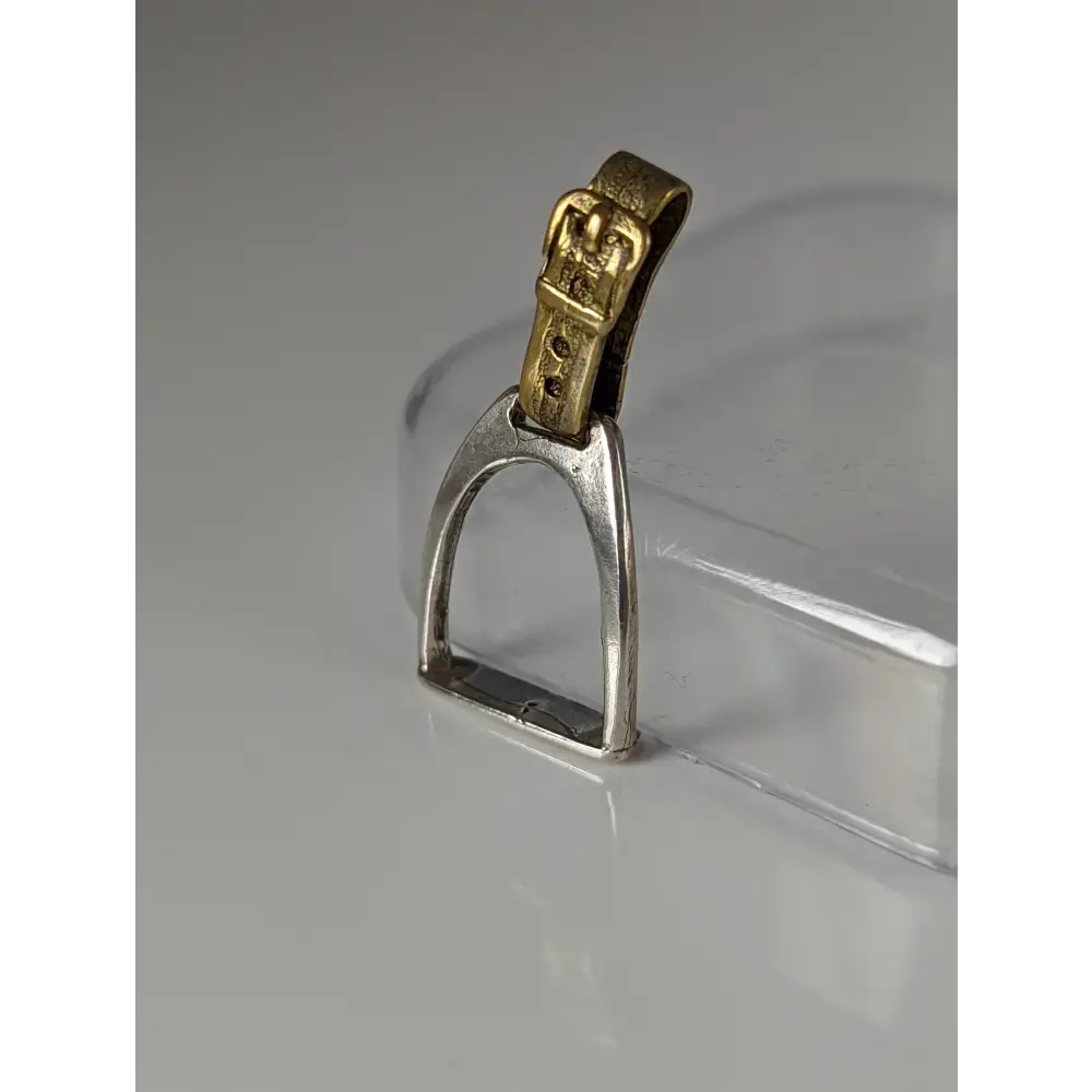 Silver Steed Stirrup Silver Pendant Silver Pendant